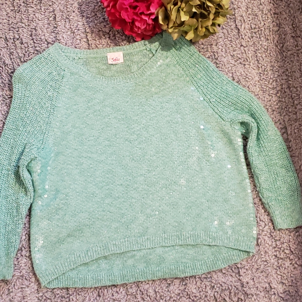 Kids sweater, mint green, size 20